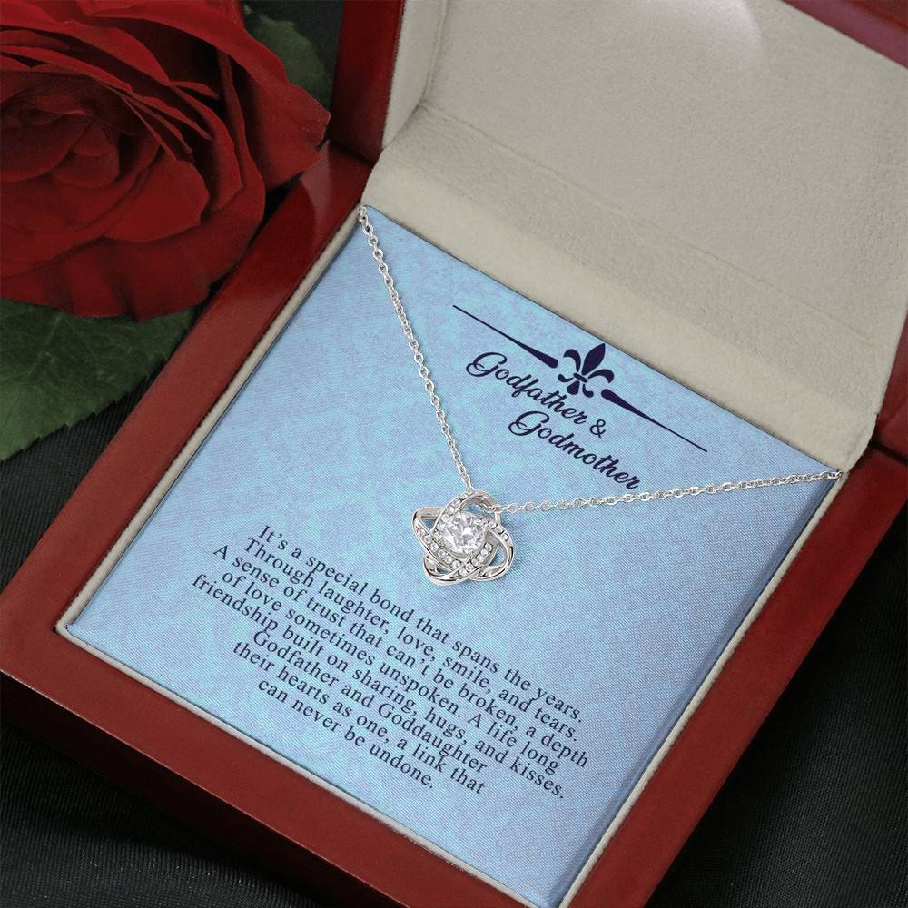Godfather and Goddaughter Love Knot Necklace