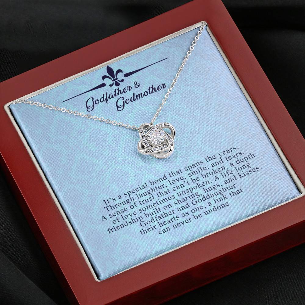 Godfather and Goddaughter Love Knot Necklace