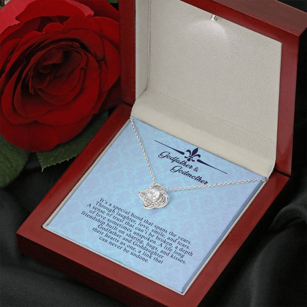 Godfather and Goddaughter Love Knot Necklace