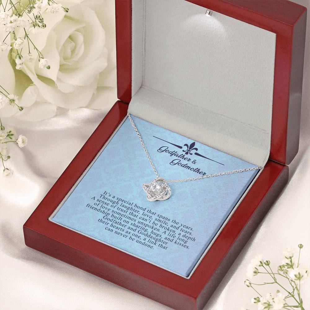 Godfather and Goddaughter Love Knot Necklace