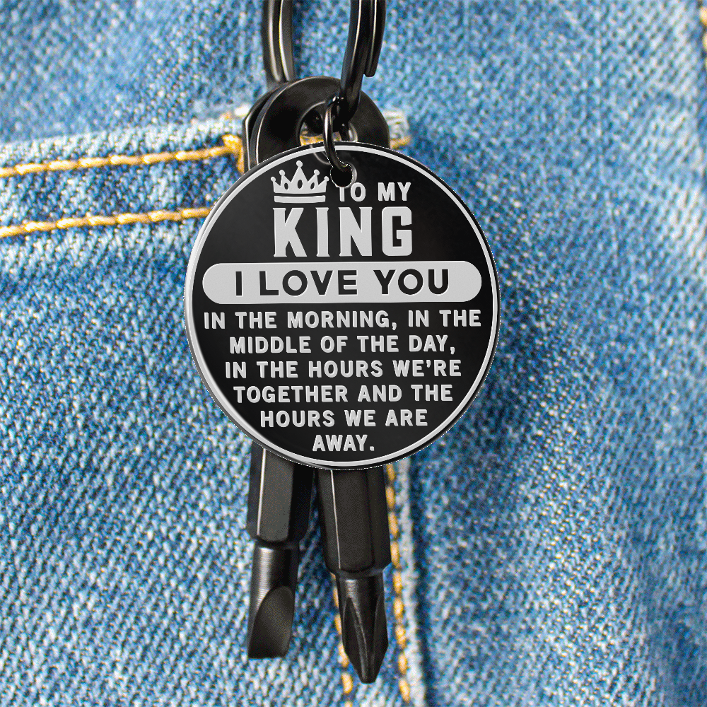 To My King. Screwdriver Keychain. Custom Engraved