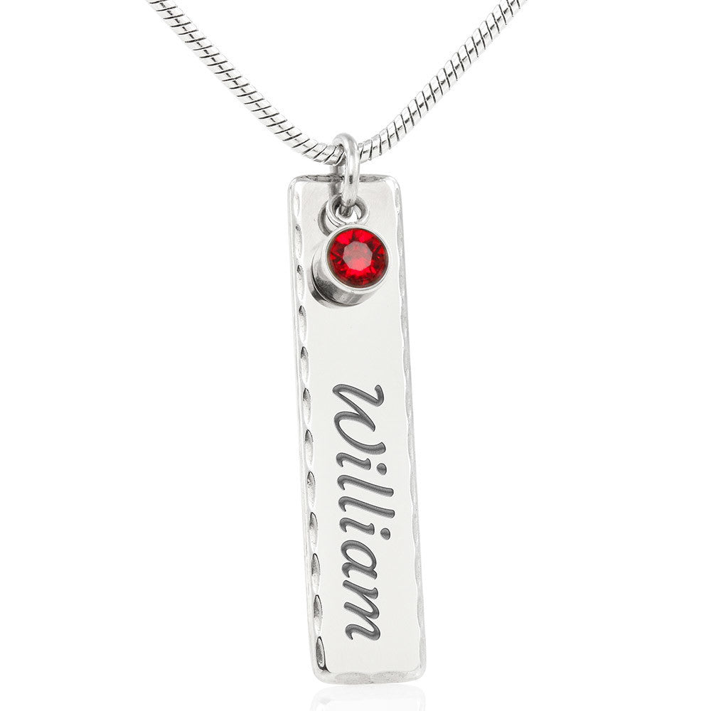 Birthstone Name Necklace For the Best Sister!