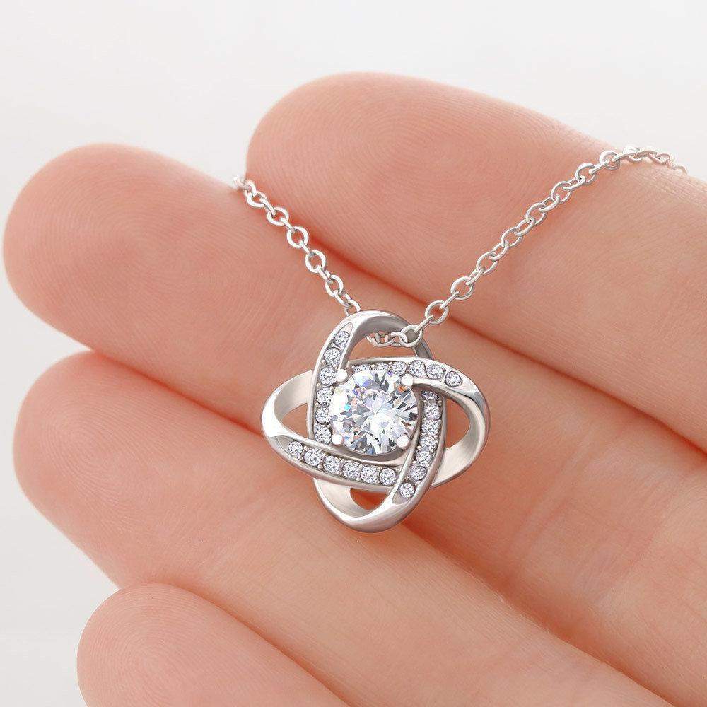 Best Friend Knot Necklace-Silver