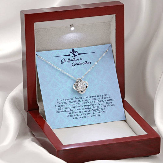 Godfather and Goddaughter Love Knot Necklace