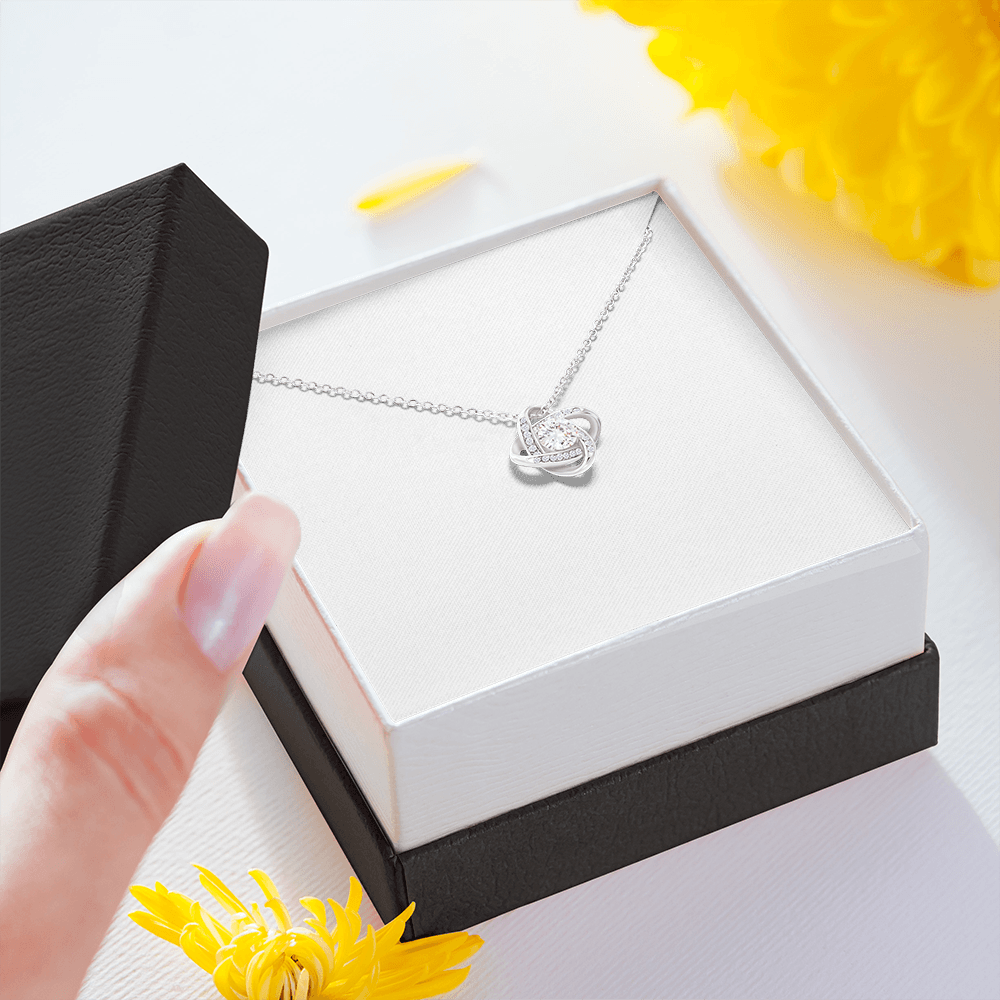 Best Friend Knot Necklace-Silver