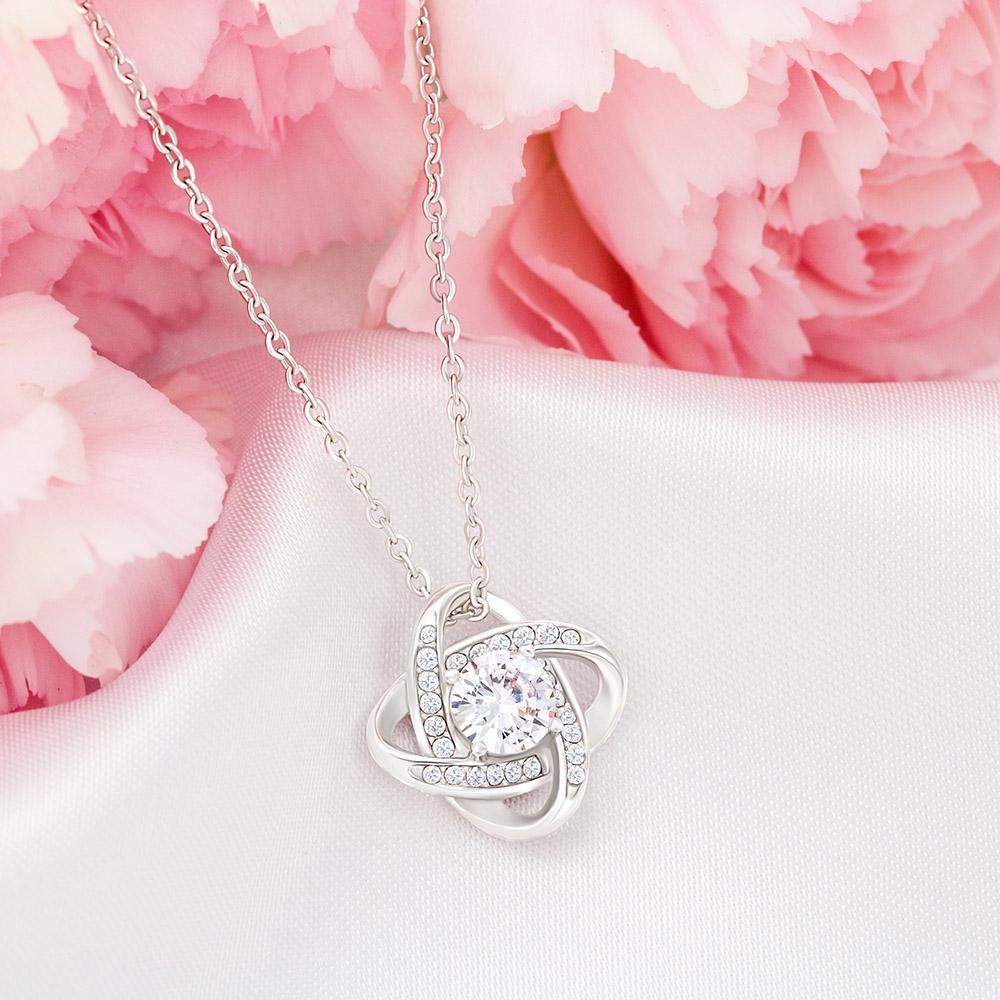 Best Friend Knot Necklace-Silver