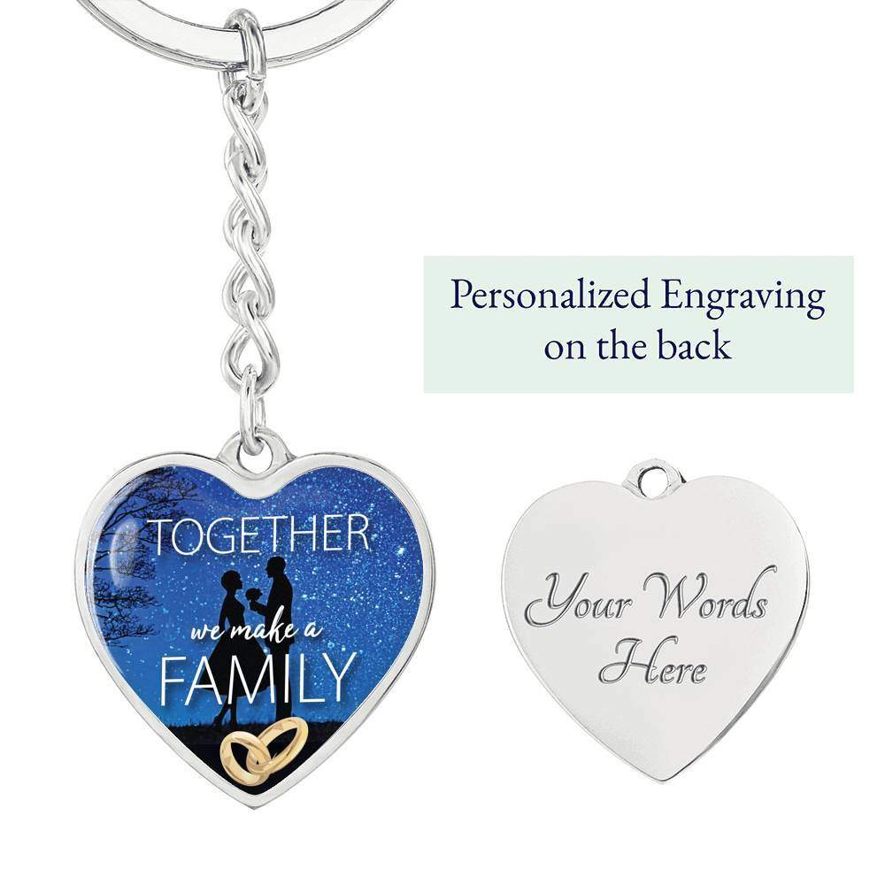 Custom Engraved Keychain. Gold/Silver