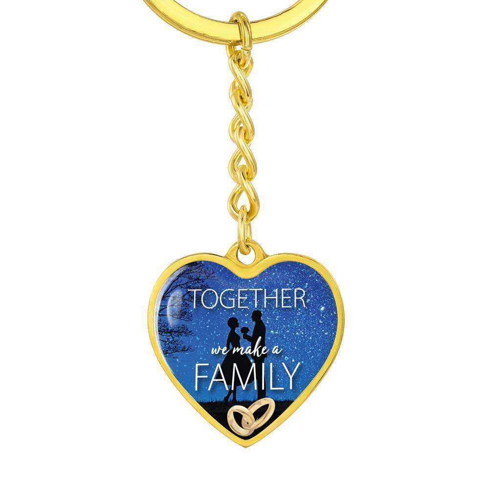 Custom Engraved Keychain. Gold/Silver