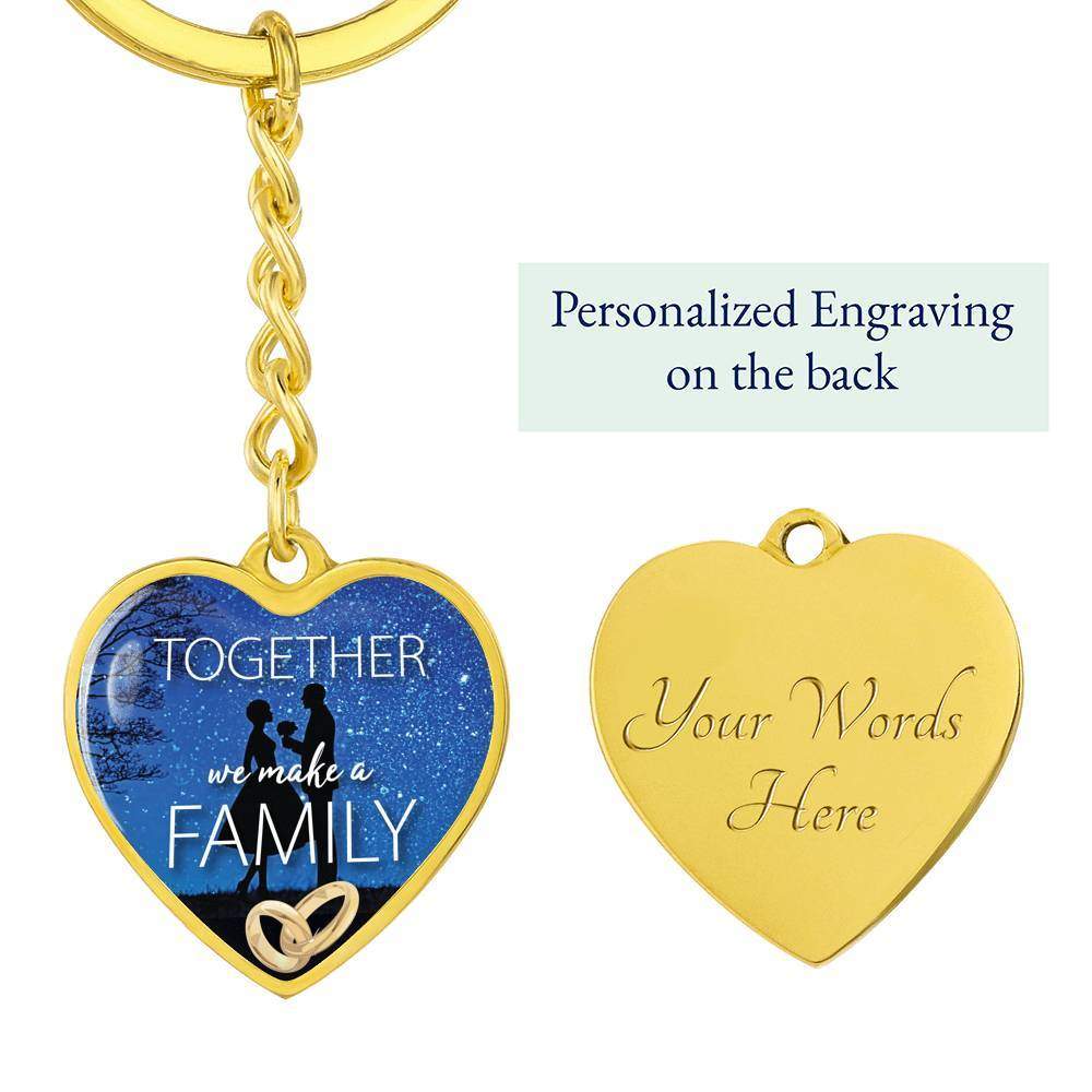 Custom Engraved Keychain. Gold/Silver