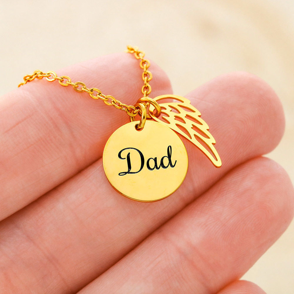 Dad Remembrance Dainty Necklace