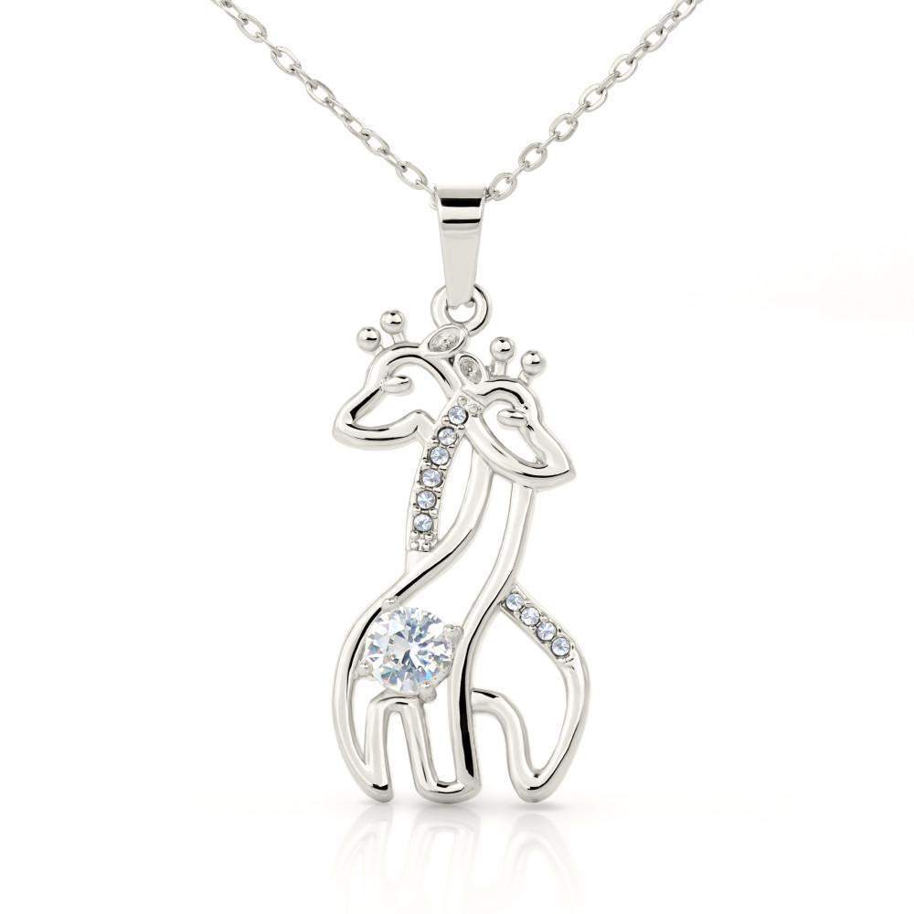 Giraffe  Necklace Gold/Silver- From Daughter To Mom