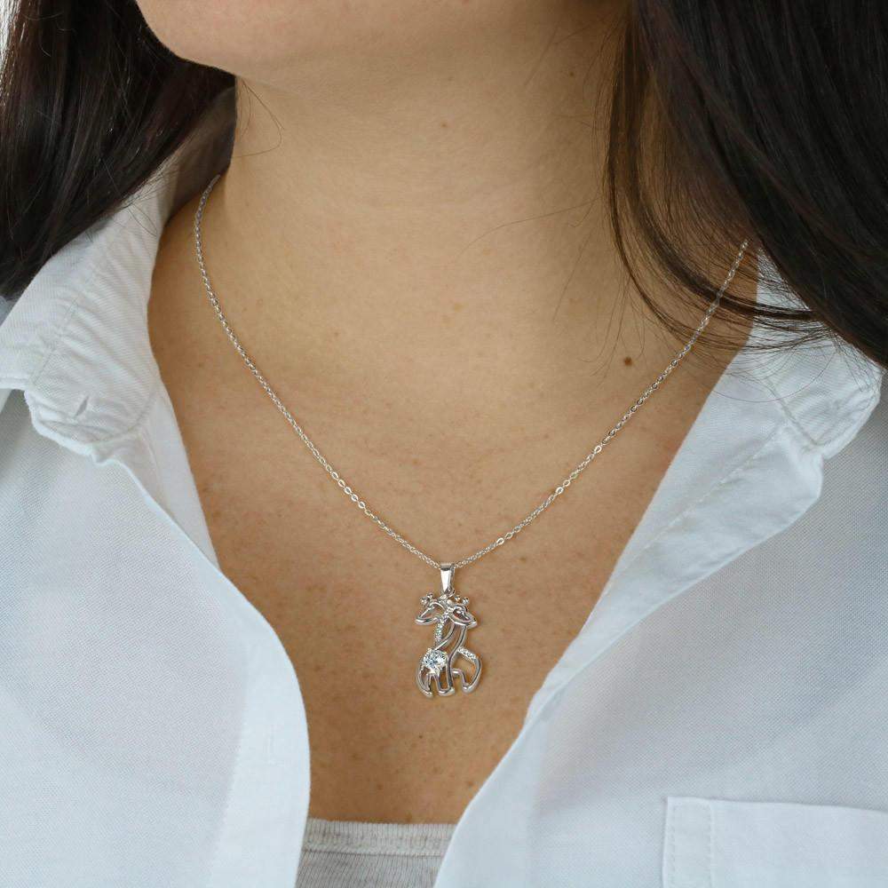 Giraffe  Necklace Gold/Silver- From Daughter To Mom