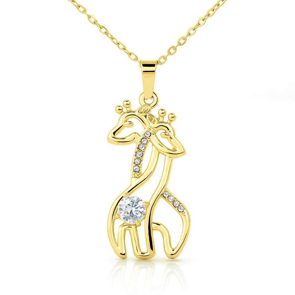 Giraffe  Necklace Gold/Silver- From Daughter To Mom